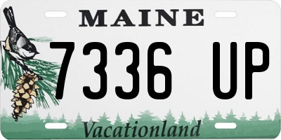 ME license plate 7336UP