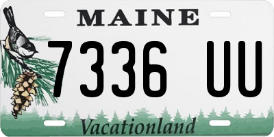 ME license plate 7336UU
