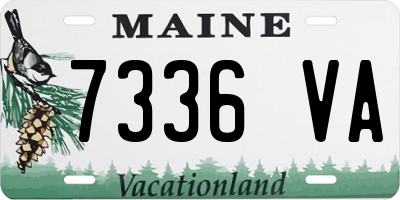 ME license plate 7336VA