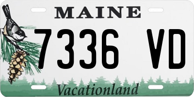 ME license plate 7336VD