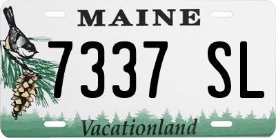 ME license plate 7337SL