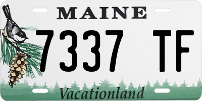 ME license plate 7337TF