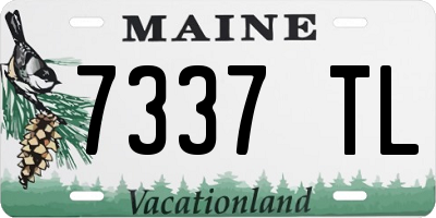 ME license plate 7337TL