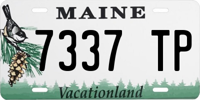 ME license plate 7337TP