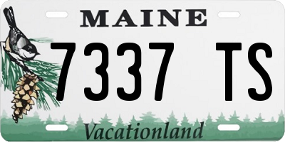 ME license plate 7337TS