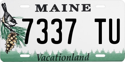 ME license plate 7337TU