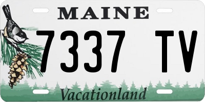 ME license plate 7337TV