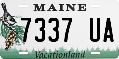 ME license plate 7337UA