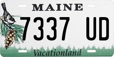 ME license plate 7337UD