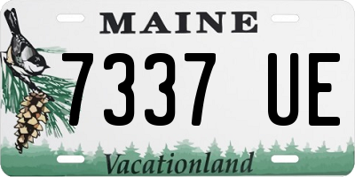 ME license plate 7337UE