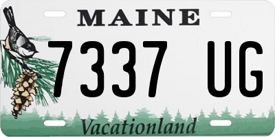 ME license plate 7337UG
