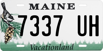 ME license plate 7337UH