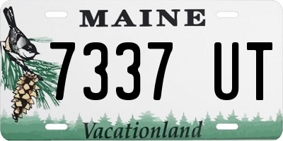 ME license plate 7337UT