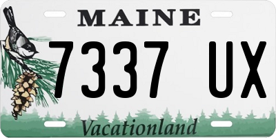 ME license plate 7337UX