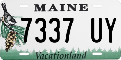 ME license plate 7337UY