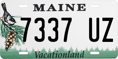 ME license plate 7337UZ