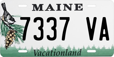 ME license plate 7337VA