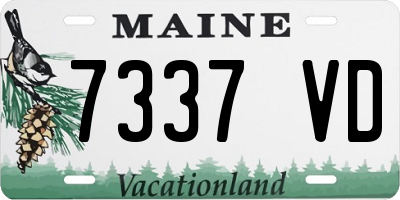 ME license plate 7337VD