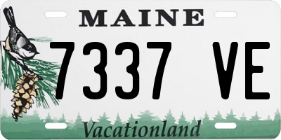 ME license plate 7337VE