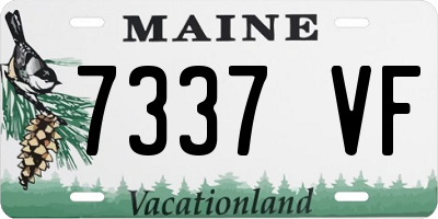 ME license plate 7337VF