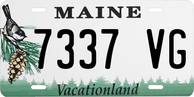 ME license plate 7337VG