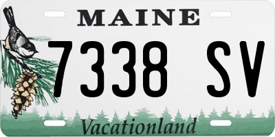 ME license plate 7338SV