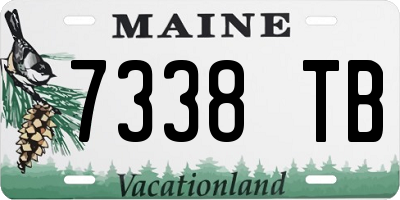 ME license plate 7338TB
