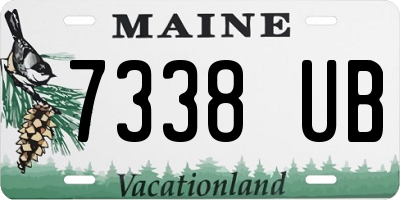 ME license plate 7338UB