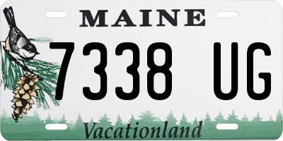 ME license plate 7338UG