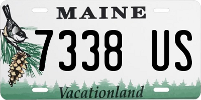 ME license plate 7338US