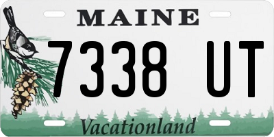 ME license plate 7338UT