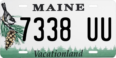 ME license plate 7338UU