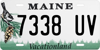 ME license plate 7338UV