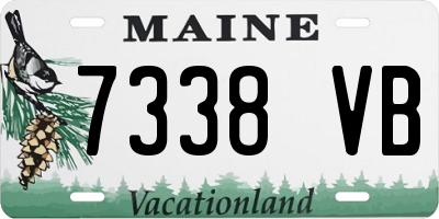 ME license plate 7338VB
