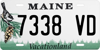 ME license plate 7338VD