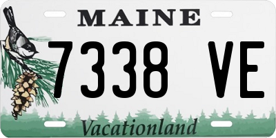 ME license plate 7338VE
