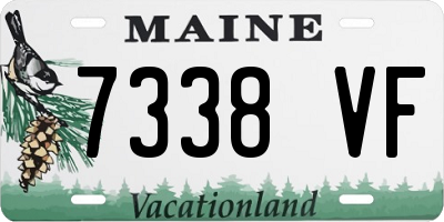 ME license plate 7338VF