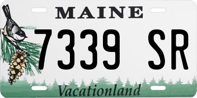 ME license plate 7339SR