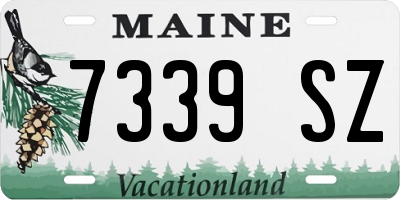 ME license plate 7339SZ