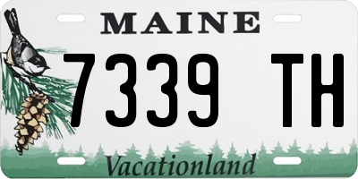 ME license plate 7339TH