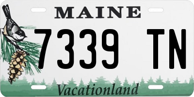 ME license plate 7339TN