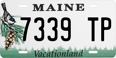 ME license plate 7339TP