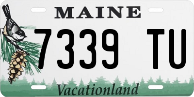 ME license plate 7339TU