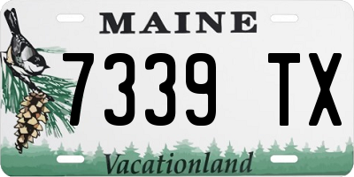 ME license plate 7339TX