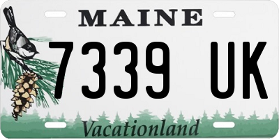 ME license plate 7339UK