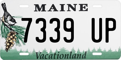 ME license plate 7339UP
