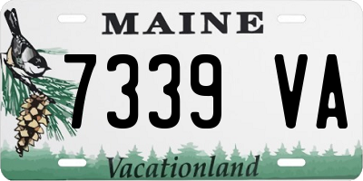 ME license plate 7339VA