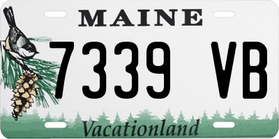 ME license plate 7339VB