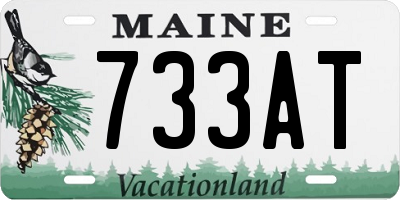 ME license plate 733AT