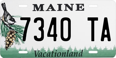 ME license plate 7340TA